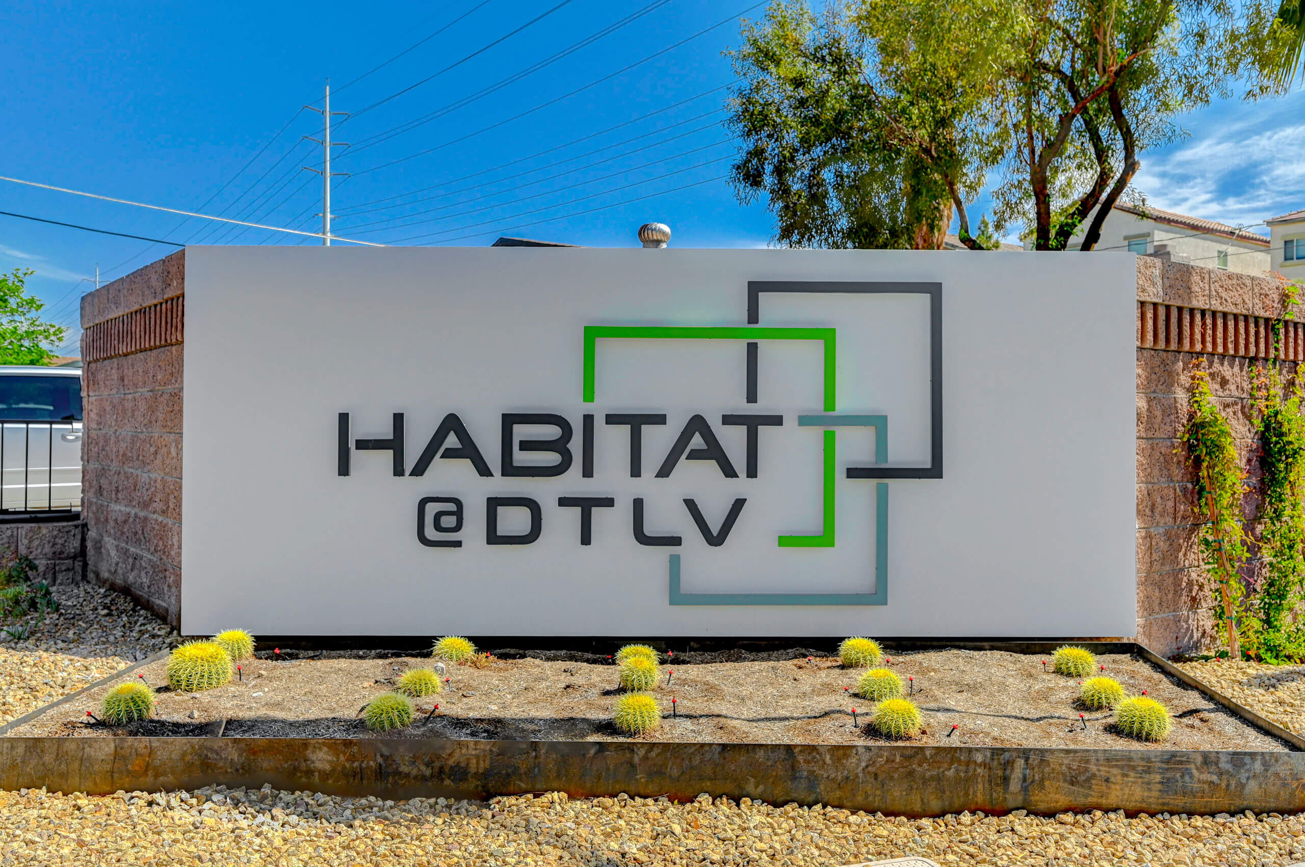 Habitat entrance sign